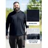 image:imageBRISIRA Mens Big amp Tall Fishing Shirts UPF 50 Sun Hoodie Cooling Lightweight Rash Guard Soft Long Sleeve with ThumbholesNavy