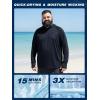image:imageBRISIRA Mens Big amp Tall Fishing Shirts UPF 50 Sun Hoodie Cooling Lightweight Rash Guard Soft Long Sleeve with ThumbholesNavy