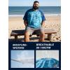 image:imageBRISIRA Mens Big and Tall Swim Shirt Sun Protection UPF 50 Rash Gard Raglan Quick Dry TShirt UltraSoft amp MoistureWickingBlue Camo