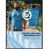 image:imageBRISIRA Mens Big and Tall Swim Shirt Sun Protection UPF 50 Rash Gard Raglan Quick Dry TShirt UltraSoft amp MoistureWickingBlue Camo