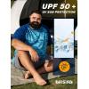 image:imageBRISIRA Mens Big and Tall Swim Shirt Sun Protection UPF 50 Rash Gard Raglan Quick Dry TShirt UltraSoft amp MoistureWickingBlue Camo