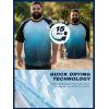image:imageBRISIRA Mens Big and Tall Swim Shirt Sun Protection UPF 50 Rash Gard Raglan Quick Dry TShirt UltraSoft amp MoistureWickingBlue White Gradient