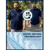 image:imageBRISIRA Mens Big and Tall Swim Shirt Sun Protection UPF 50 Rash Gard Raglan Quick Dry TShirt UltraSoft amp MoistureWickingDark Blue
