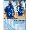 image:imageBRISIRA Mens Big and Tall Swim Shirt Sun Protection UPF 50 Rash Gard Raglan Quick Dry TShirt UltraSoft amp MoistureWickingTie Dye Blue