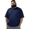 image:imageBRISIRA Mens Big and Tall Swim Shirt Sun Protection UPF 50 Rash Gard Raglan Quick Dry TShirt UltraSoft amp MoistureWickingDark Blue