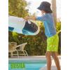 image:imageBRISIRA Boys Swim Trunks with Printed Compression Liner 516Y Bathing Suit Swim Shorts Swimsuit AntiChafe Youth Kids TeenFluorescent Greencamo