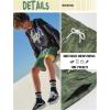 image:imageBRISIRA Boys Swim Trunks with Printed Compression Liner 516Y Bathing Suit Swim Shorts Swimsuit AntiChafe Youth Kids TeenGreen Tropical Leafyellow Banana