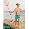image:imageBRISIRA Boys Swim Trunks with Printed Compression Liner 516Y Bathing Suit Swim Shorts Swimsuit AntiChafe Youth Kids TeenGreenpink Ice Cream