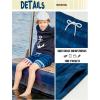 image:imageBRISIRA Boys Swim Trunks with Printed Compression Liner 516Y Bathing Suit Swim Shorts Swimsuit AntiChafe Youth Kids TeenNavy American Flag