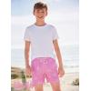 image:imageBRISIRA Boys Swim Trunks with Printed Compression Liner 516Y Bathing Suit Swim Shorts Swimsuit AntiChafe Youth Kids TeenPinkblue Palm Tree