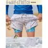 image:imageBRISIRA Boys Swim Trunks with Printed Compression Liner 516Y Bathing Suit Swim Shorts Swimsuit AntiChafe Youth Kids TeenWhiteblue Totem