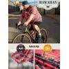 image:imageBRISIRA Big and Tall Hawaiian Shirts for Men Beach Aloha Tropical Floral Cuban Button Down Summer Casual Vacation Shirt L6XLRed Island