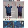 image:imageBRISIRA Big and Tall Hawaiian Shirts for Men Beach Tropical Floral Camp Collar Button Down Summer Aloha Vacation Shirt L6XLBlack Blue Tropical