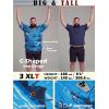 image:imageBRISIRA Big and Tall Hawaiian Shirts for Men Beach Tropical Floral Camp Collar Button Down Summer Aloha Vacation Shirt L6XLBlue Beach