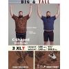 image:imageBRISIRA Big and Tall Hawaiian Shirts for Men Beach Tropical Floral Camp Collar Button Down Summer Aloha Vacation Shirt L6XLBrown Floral