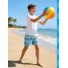 image:imageBRISIRA Boys Swim Trunks with Compression Liner 516 Years Youth Bathing Suit Quick Dry Swim Shorts AntiChafe PocketBluestripes Plamtree