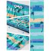 image:imageBRISIRA Boys Swim Trunks with Compression Liner 516 Years Youth Bathing Suit Quick Dry Swim Shorts AntiChafe PocketBluestripes Plamtree