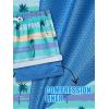 image:imageBRISIRA Boys Swim Trunks with Compression Liner 516 Years Youth Bathing Suit Quick Dry Swim Shorts AntiChafe PocketBluestripes Plamtree