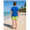 image:imageBRISIRA Boys Swim Trunks with Compression Liner 516 Years Youth Bathing Suit Quick Dry Swim Shorts AntiChafe PocketLight Yellow Crocodile