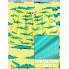 image:imageBRISIRA Boys Swim Trunks with Compression Liner 516 Years Youth Bathing Suit Quick Dry Swim Shorts AntiChafe PocketLight Yellow Crocodile