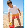 image:imageBRISIRA Boys Swim Trunks with Compression Liner 516 Years Youth Bathing Suit Quick Dry Swim Shorts AntiChafe PocketOrange Gradient