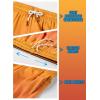 image:imageBRISIRA Boys Swim Trunks with Compression Liner 516 Years Youth Bathing Suit Quick Dry Swim Shorts AntiChafe PocketOrange Gradient