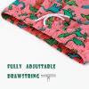 image:imageBRISIRA Boys Swim Trunks with Compression Liner 516 Years Youth Bathing Suit Quick Dry Swim Shorts AntiChafe PocketPink Dinosaur