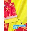 image:imageBRISIRA Boys Swim Trunks with Compression Liner 516 Years Youth Bathing Suit Quick Dry Swim Shorts AntiChafe PocketRed Yellowstarfish
