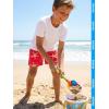 image:imageBRISIRA Boys Swim Trunks with Compression Liner 516 Years Youth Bathing Suit Quick Dry Swim Shorts AntiChafe PocketRed Yellowstarfish