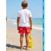 image:imageBRISIRA Boys Swim Trunks with Compression Liner 516 Years Youth Bathing Suit Quick Dry Swim Shorts AntiChafe PocketRed Yellowstarfish