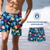 image:imageBRISIRA Mens Swim Trunks 5 Inch Compression Liner Beach Swim Shorts Bathing Suit Quick Dry 4Way Stretch PocketsBlue Coconut Tree
