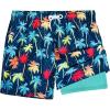 image:imageBRISIRA Mens Swim Trunks 5 Inch Compression Liner Beach Swim Shorts Bathing Suit Quick Dry 4Way Stretch PocketsBlue Coconut Tree