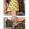image:imageBRISIRA Mens Swim Trunks 5 Inch Compression Liner Beach Swim Shorts Bathing Suit Quick Dry 4Way Stretch PocketsArmyyellow Palmtree