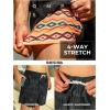 image:imageBRISIRA Mens Swim Trunks 5 Inch Compression Liner Beach Swim Shorts Bathing Suit Quick Dry 4Way Stretch PocketsBlack Treeorange Paisley