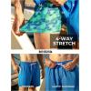 image:imageBRISIRA Mens Swim Trunks 5 Inch Compression Liner Beach Swim Shorts Bathing Suit Quick Dry 4Way Stretch PocketsDarkbluegreen Tropical