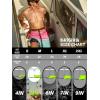 image:imageBRISIRA Mens Swim Trunks 5 Inch Compression Liner Beach Swim Shorts Bathing Suit Quick Dry 4Way Stretch PocketsPink Blueblack Flamingo