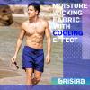 image:imageBRISIRA Mens Swim Trunks Neon 5 Bathing Suit Compression Liner Nylon Swim Shorts Beach Swimsuit Swimwear Quick Dry PocketsDarkblue