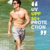 image:imageBRISIRA Mens Swim Trunks Neon 5 Bathing Suit Compression Liner Nylon Swim Shorts Beach Swimsuit Swimwear Quick Dry PocketsGrey