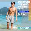 image:imageBRISIRA Mens Swim Trunks Neon 5 Bathing Suit Compression Liner Nylon Swim Shorts Beach Swimsuit Swimwear Quick Dry PocketsGrey