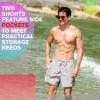 image:imageBRISIRA Mens Swim Trunks Neon 5 Bathing Suit Compression Liner Nylon Swim Shorts Beach Swimsuit Swimwear Quick Dry PocketsGrey