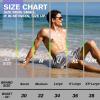 image:imageBRISIRA Mens Swim Trunks Neon 5 Bathing Suit Compression Liner Nylon Swim Shorts Beach Swimsuit Swimwear Quick Dry PocketsGrey