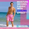 image:imageBRISIRA Mens Swim Trunks Neon 5 Bathing Suit Compression Liner Nylon Swim Shorts Beach Swimsuit Swimwear Quick Dry PocketsHotpink