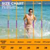 image:imageBRISIRA Mens Swim Trunks Neon 5 Bathing Suit Compression Liner Nylon Swim Shorts Beach Swimsuit Swimwear Quick Dry PocketsKhaki