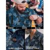 image:imageBRISIRA Big and Tall Hawaiian Shirts for Men 100 Cotton Casual Summer Beach Short Sleeve Vacation Aloha Button Down ShirtBlack Blue Leaf
