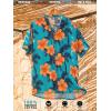 image:imageBRISIRA Big and Tall Hawaiian Shirts for Men 100 Cotton Casual Summer Beach Short Sleeve Vacation Aloha Button Down ShirtBlue Yellow Flower