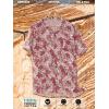 image:imageBRISIRA Big and Tall Hawaiian Shirts for Men 100 Cotton Casual Summer Beach Short Sleeve Vacation Aloha Button Down ShirtRed White Leaf