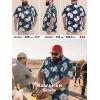 image:imageBRISIRA Big and Tall Hawaiian Shirts for Men 100 Cotton Casual Summer Short Sleeve Beach Vacation Aloha Button Down ShirtBlue White Flower