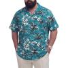 image:imageBRISIRA Big and Tall Hawaiian Shirts for Men 100 Cotton Casual Summer Beach Short Sleeve Vacation Aloha Button Down Shirt