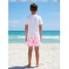 image:imageBRISIRA Boys Swim Trunks Bathing Suit Compression Boxer Brief Liner AntiChafe Swimsuit Swim Shorts Toddler Kids Youth TeenA Flamingo Stripe