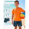 image:imageBRISIRA Boys Swim Trunks Bathing Suit Compression Boxer Brief Liner AntiChafe Swimsuit Swim Shorts Toddler Kids Youth TeenDark Blue Marine